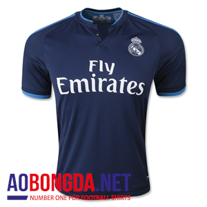 Áo bóng đá Real Madrid  sân thứ ba tím than 2015 2016