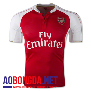 Áo Bóng đá Arsenal đỏ sân nhà 2015-2016