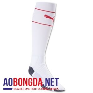 Tất chống trượt clb Arsenal trắng
