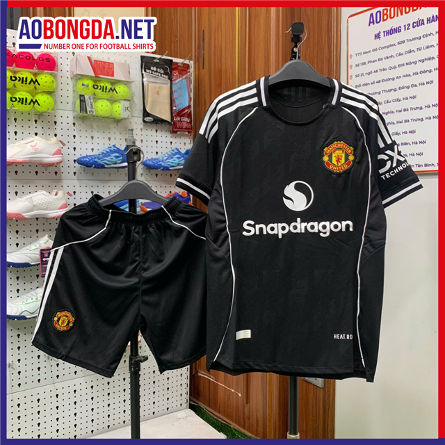 Áo Bóng Đá Câu Lạc Bộ Manchester United Đen 2026-2027