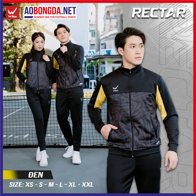 Bộ Thể Thao Wika Suvec Rectar Đen