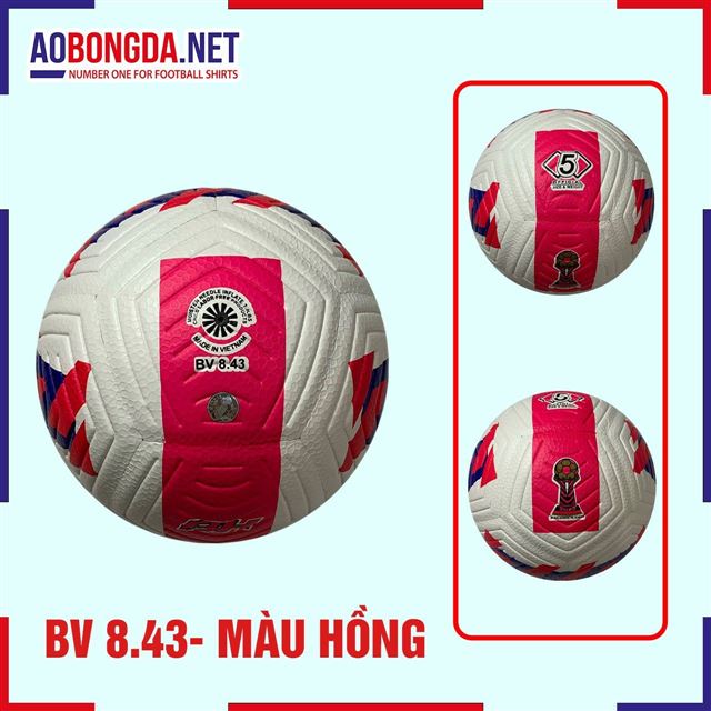 Quả Bóng Đá BH số 5 8.43 Hồng
