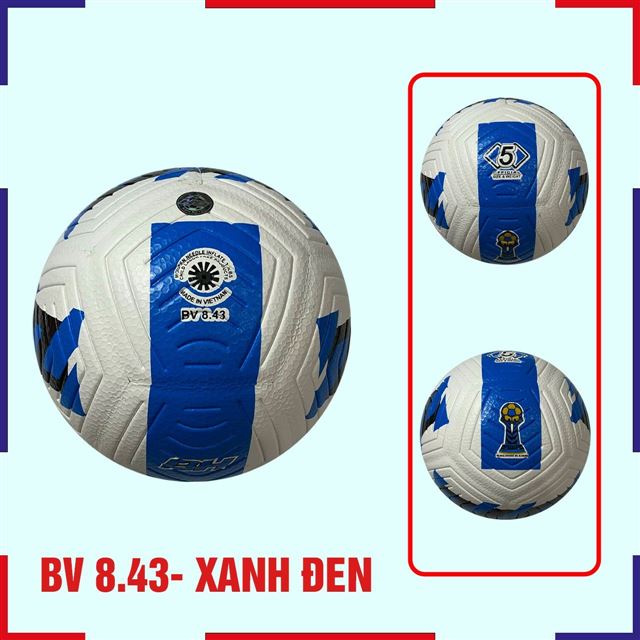 Quả Bóng Đá BH số 5 8.43 Xanh Đen