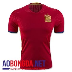 Áo bóng đá đội tuyển Tây Ban Nha đỏ Euro 2016-2017