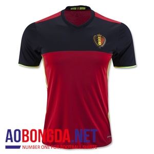 Áo bóng đá đội tuyển Bỉ đỏ sân nhà Euro 2016-2017