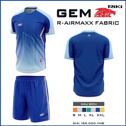 Áo bóng đá không logo Gem bích