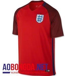 Áo bóng đá đội tuyển Anh đỏ sân khách mùa Euro 2016 2017