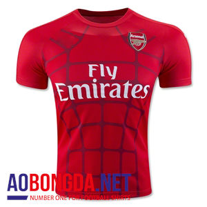 Áo bóng đá arsenal training pre-match đỏ 2016