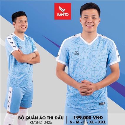 Áo Bóng Đá không logo Kamito 6 xanh ngọc