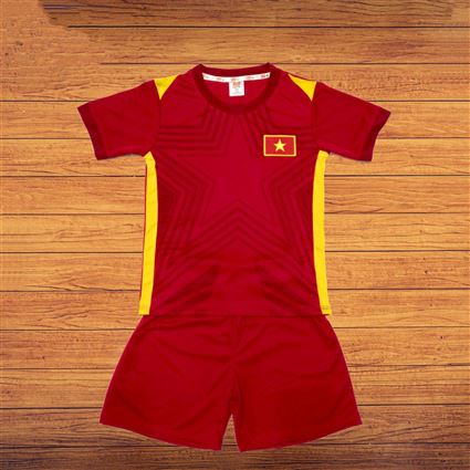 Áo Bóng Đá Trẻ Em Đội Tuyển Việt Nam đỏ sân nhà 2022