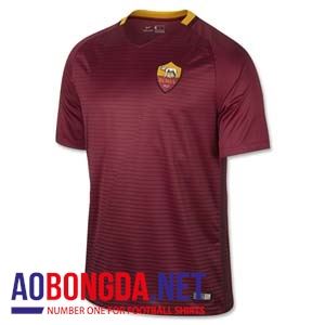 Mẫu áo câu lạc bộ 2017 AS Roma đỏ bã trầu