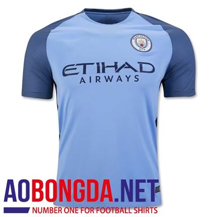 áo thi đấu câu lạc bộ 2017 Manchester City xanh sân nhà