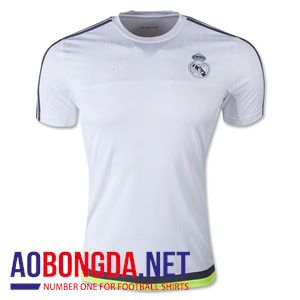 Áo bóng đá Realmadrid training trắng  2016