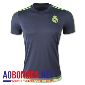 Áo bóng đá Realmadrid training xám ghi 2016
