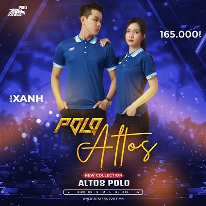 Áo Polo Riki Altos Xanh