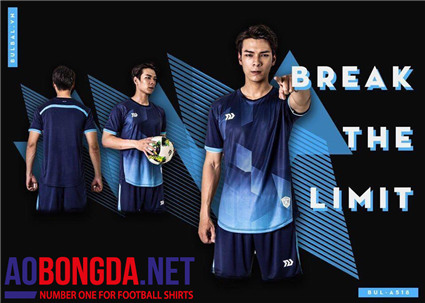 Áo Bóng Đá không logo Bulbal Predator xanh đen