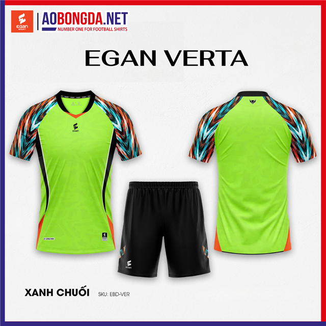Áo Bóng Đá Không Logo CP Egan Verta Chuối