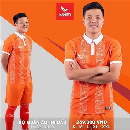 Áo Bóng Đá không logo Kamito 7 cam