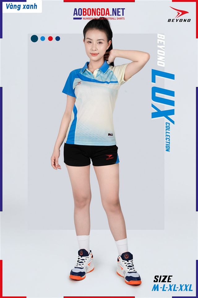Áo Bóng Chuyền Beyono Lux Vàng Xanh Nữ