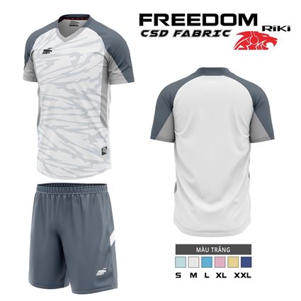 Áo bóng đá Riki Freedom trắng