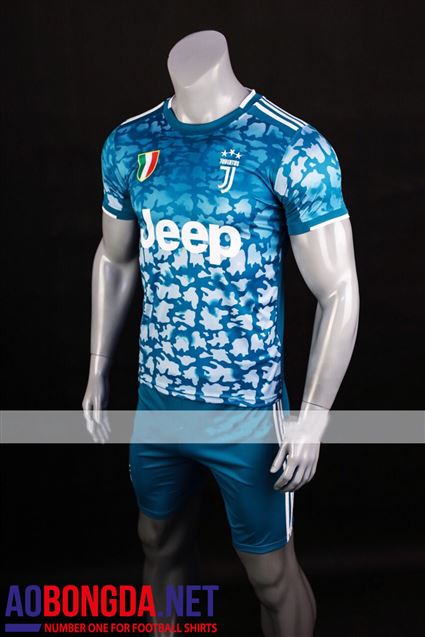 Áo Juventus  loang xanh ngọc sân khách 2019-2020