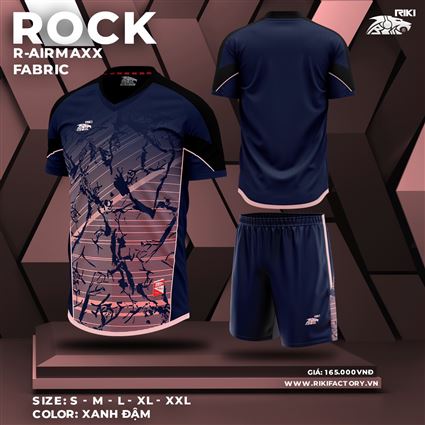 Áo Không Logo Riki Rock Xanh Đậm