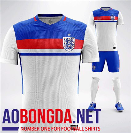 Áo Đội Tuyển Anh World Cup Sân Nhà Trắng 2017-2018