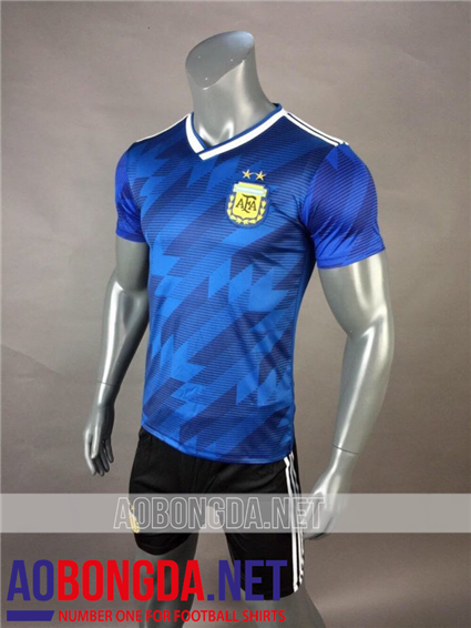 Áo Bóng Đá Argentina xanh World Cup 2018 - 2019