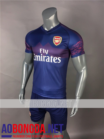 Áo Bóng Đá Arsenal tím than mùa giải 2018-2019