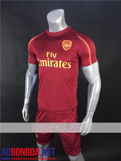 Áo Bóng Đá Arsenal training đỏ mùa giải 2018-2019