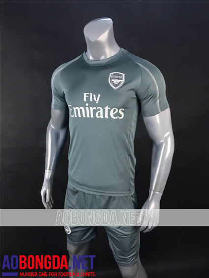 Áo Bóng Đá Arsenal training xanh rêu mùa giải 2018-2019
