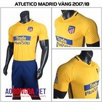Áo Bóng Đá Atlentico Madrid Vàng 2017-2018