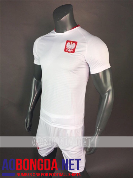 Áo Bóng Đá Ba Lan trắng World Cup 2018-2019