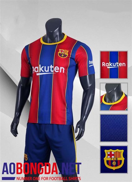 Áo Bóng Đá Barcelona sân nhà ngắn tay mùa giải 2020-2022