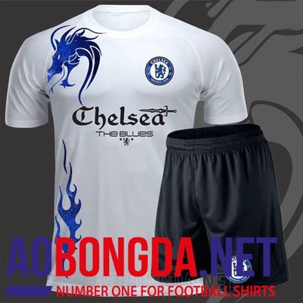 Áo Bóng Đá Chelsea trắng Fantasy 2017-2018