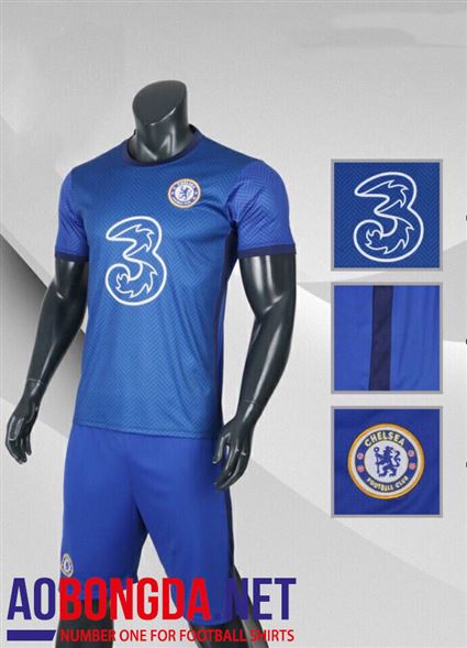 Áo Bóng Đá Chelsea xanh sân nhà ngắn tay mùa giải 2020-2022