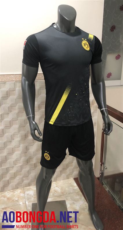 Áo Bóng Đá CLB Dortmund đen mùa giải 2020-2022