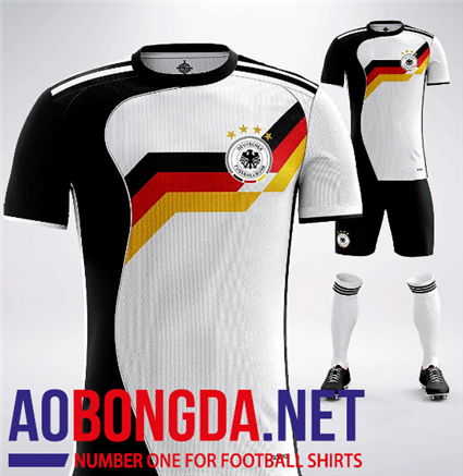 Áo Đội Tuyển Đức World Cup Sân Nhà Trắng 2017-2018