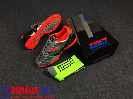 Giầy Bóng Đá EBET 16910 bạc cam