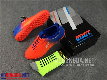 Giầy Bóng Đá EBET 205N cam xanh
