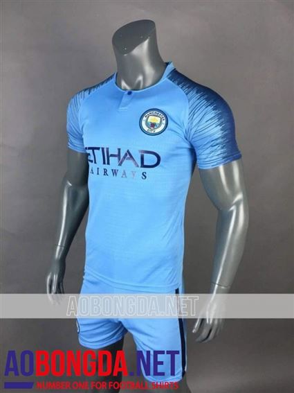 Áo Bóng Đá Manchester City xanh ngọc mùa giải 2018-2019