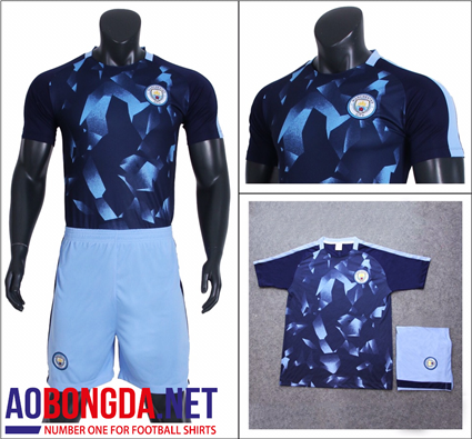 Áo Manchester City Tím Than Training 2017-2018