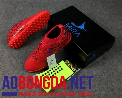 Giầy Bóng Đá Mira đỏ đen