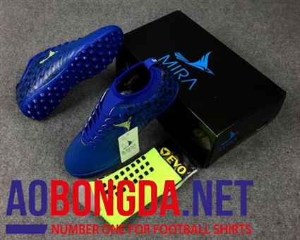 Giầy Bóng Đá Mira xanh dương đen