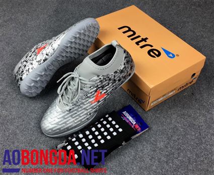 Giầy Bóng Đá Mitre 170051 bạc đen