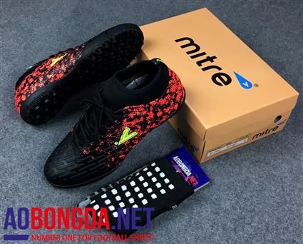 Giầy Bóng Đá Mitre 170051 đen cam
