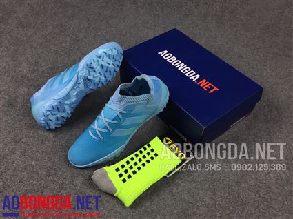 Giầy Bóng Đá NEMEZIZ xanh ngọc