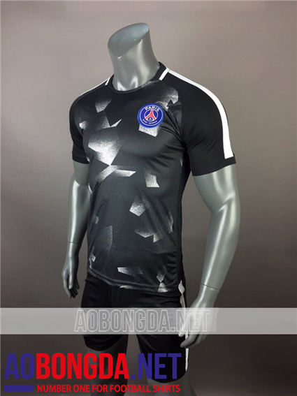 Áo Bóng Đá PSG Đen 2017-2018