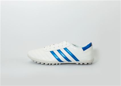 Giầy Bóng Đá phủi CT3 trắng sọc xanh 1