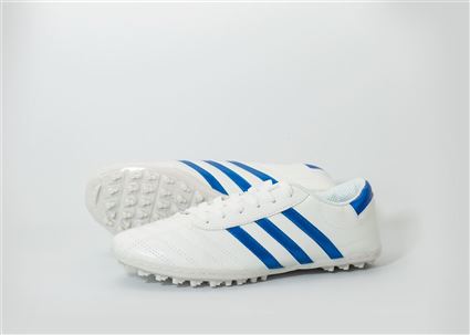 Giầy Bóng Đá phủi CT3 trắng sọc xanh 5